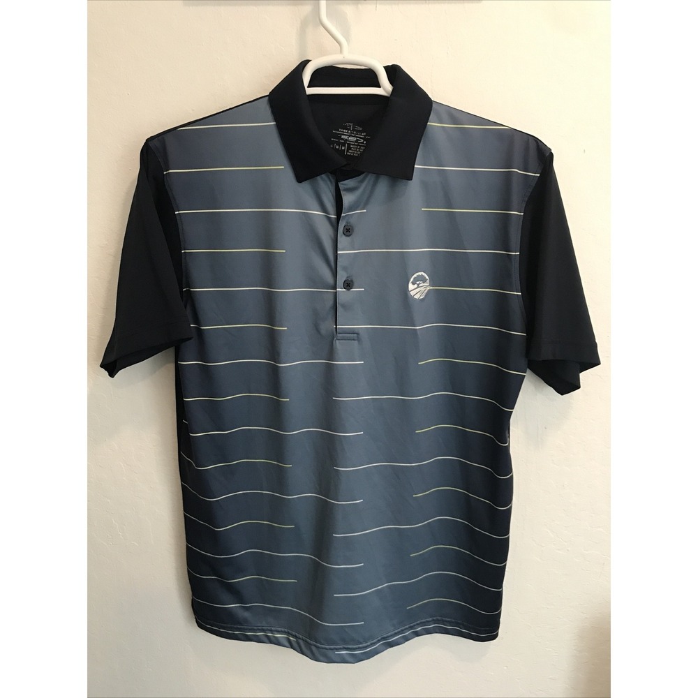 Page & Tuttle Shirt Mens Size M Blue Polo Cool Swing Golf OakTree Country Club